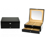 12 SLOT LARGE WOOD SUNGLASS TWO LEVEL DRAWER