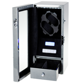 TIARA II CARBON FIBRE 2 WATCH WINDER