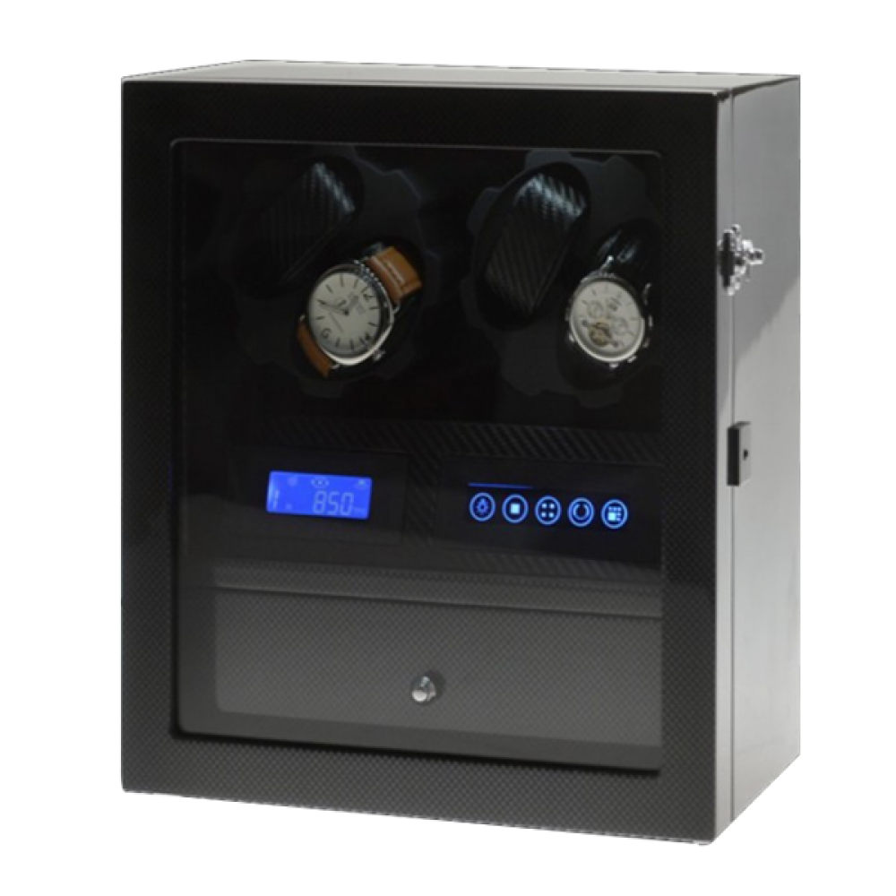 TIARA II CARBON FIBRE 4 SLOT WATCH WINDER