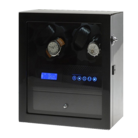 TIARA II CARBON FIBRE 4 SLOT WATCH WINDER