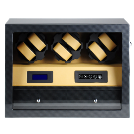 TIARA PORSCHE BROWN 6 SLOT WATCH WINDER